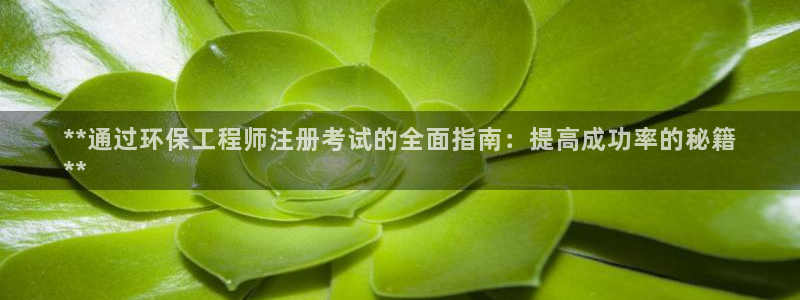 彩名堂计划技巧有哪些：**通过环保工程师注册考试的全面指南：