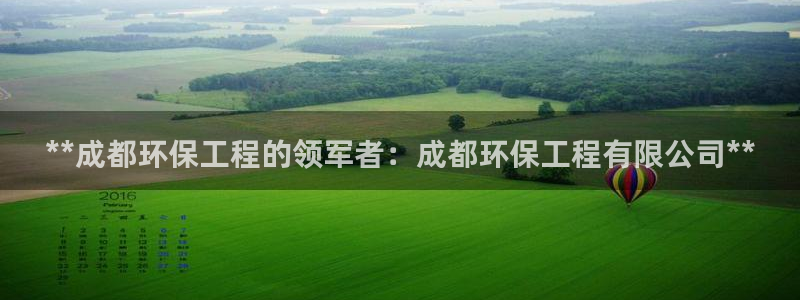 彩名堂为什么用不了了：**成都环保工程的领军者：成都环保工程