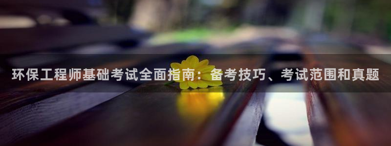 彩名堂预测：环保工程师基础考试全面指南：备考技巧、考试范围和